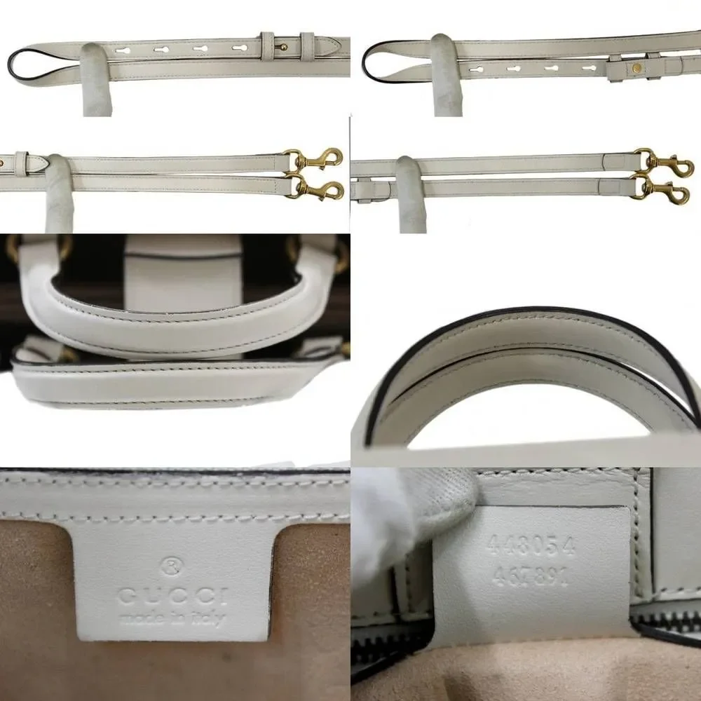 Gucci GG Marmont 2WAY Shoulder Bag Handbag Off-White KS AB Rank